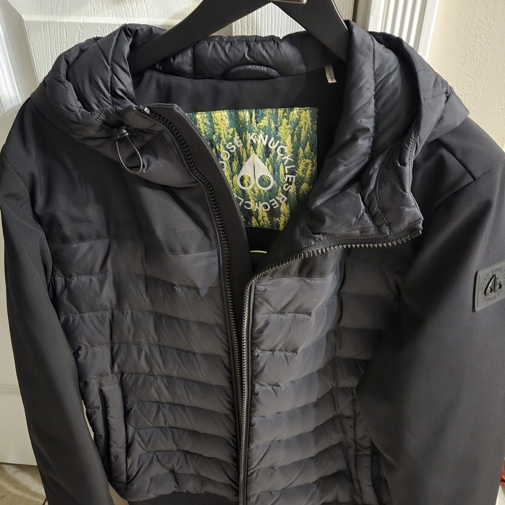 Moose Knuckles Black Puffer Jacket